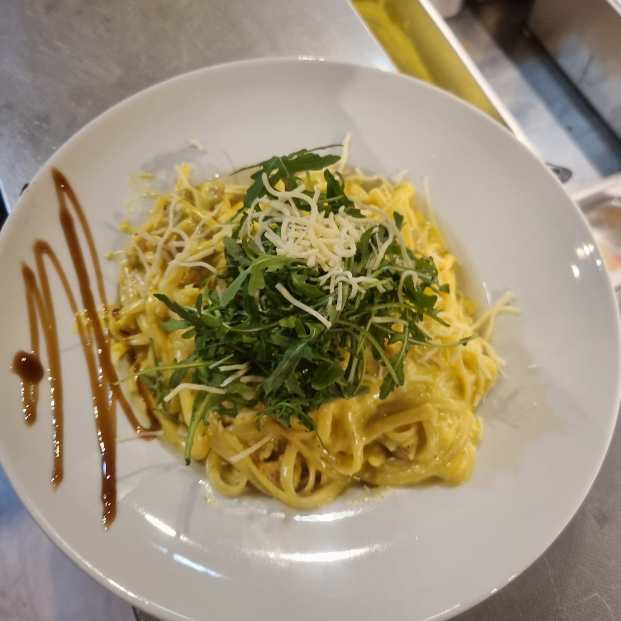 Tagliatelle crème arugula